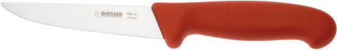 GIESSER COUTEAU À SAIGNER MANCHE ROUGE 18 CM