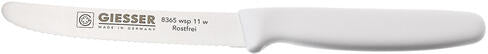 GIESSER COUTEAU CRANTÉ MANCHE BLANC 11 CM