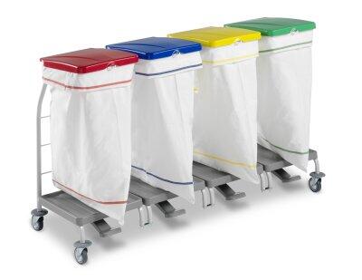 CHARIOT A LINGE DUST 4 SACS AVEC PEDALE