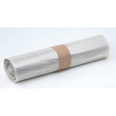 SAC POUBELLE 110L BASSE DENSITE DECHETS MOYENS SANS LIEN BLANC TRANSLUCIDE X200