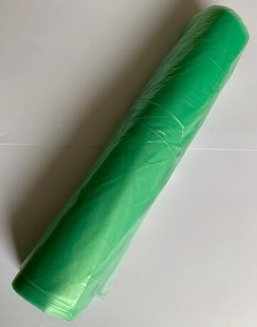 SAC POUBELLE 110L BASSE DENSITE DECHETS MOYENS SANS LIEN VERT TRANSLUCIDE X200