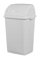 POUBELLE COUVERCLE BASCULANT CLAP 50L BLANC