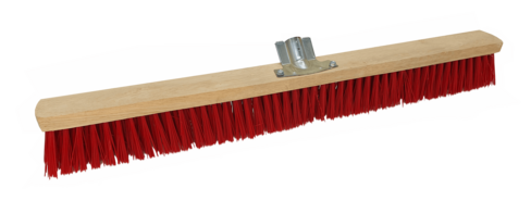 BALAI CANTONNIER 60CM DOUILLE INCLINEE FIBRES SYNTHETIQUE ROUGE