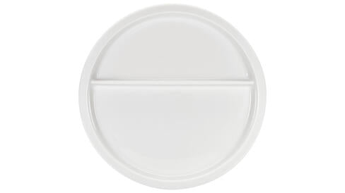 ASSIETTE PORCELAINE 2 COMPARTIMENTS Ø 23 CM