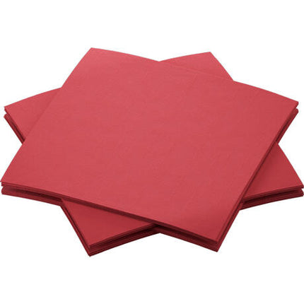 SERVIETTE 20X20CM NON TISSÉ BIO-DUNISOFT® BORDEAUX X2880