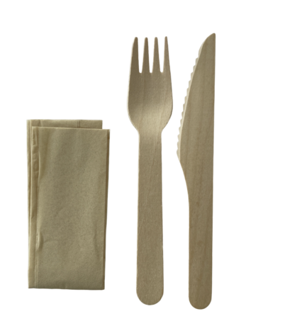 KIT COUVERTS BOIS 3 EN 1 X500