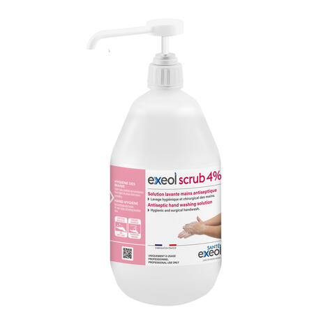 SAVON ANTIMICROBIEN EXEOL SCRUB FLACON POMPE 1L