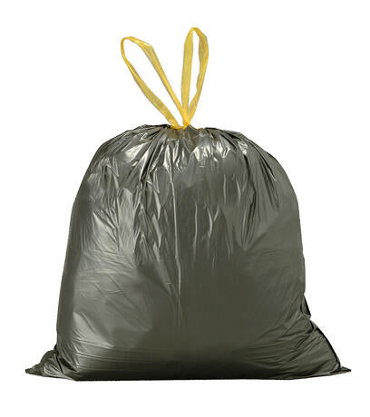 SAC POUBELLE 110L BASSE DENSITÉ DÉCHETS MOYENS NF LIEN COULISSANT NOIR X180