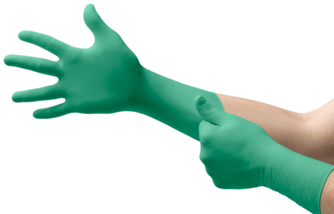 GANT NITRILE VERT TOUCHNTUFF® 92-605 MANCHETTE LONGUE TAILLE XL BOITE X100