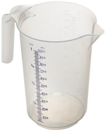 POT POLYPROPYLÈNE GRADUÉ 1/10 TRANSLUCIDE 5 L