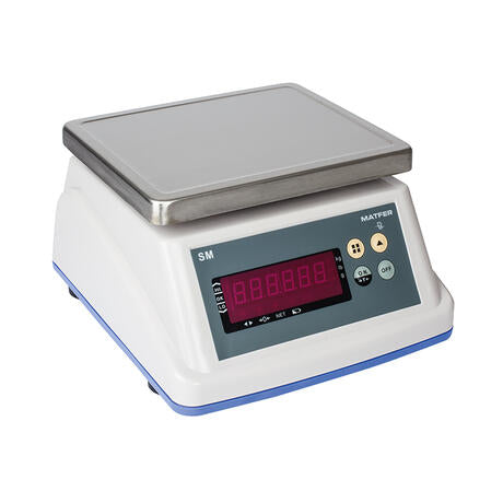 BALANCE ÉLECTRONIQUE SM IP65 PLATEAU INOX JUSQU'À 6 KG/2 G