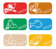 PLANCHE DE 30 ÉTIQUETTES HACCP