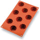 GASTROFLEX PLAQUE GN 1/3 325X176 DE 9 BRIOCHETTES 5.2 CM