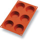 GASTROFLEX PLAQUE GN 1/3 325X176 DE 6 TARTES TATIN 7.5 CM