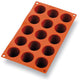 GASTROFLEX PLAQUE GN 1/3 325X176 DE 15 DARIOLES RONDES 4.5CM
