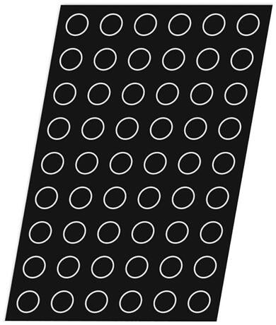 FLEXIPAN 60X40 PLAQUE 54 MINI-CYLINDRES DIAMÈTRE 3.8CM HAUTEUR 2CM