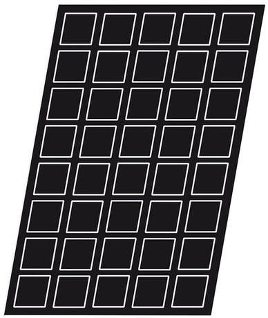 FLEXIPAN 60X40 PLAQUE DE 40 TARTELETTES CARRÉES 6 CM