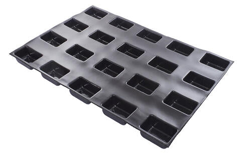FLEXIPAN 60X40 PLAQUE DE 20 CAKES ARRONDIS 8X5 CM H 3,5 CM