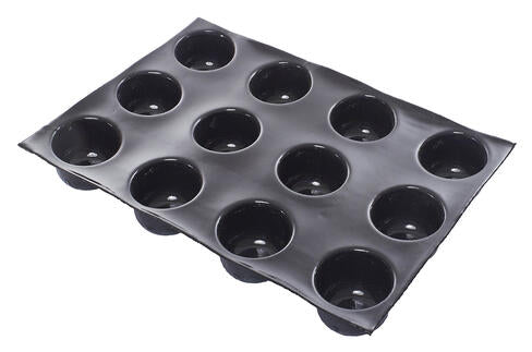 FLEXIPAN 60X40 PLAQUE DE 24 CYLINDRES DESSUS ARRONDI Ø 6,4X4,5 CM