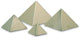 PYRAMIDE INOX BASE CARRÉE 15X15X10 CM