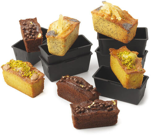 EXOGLASS CAKES RECTANGULAIRES 9X4X4 CM X6