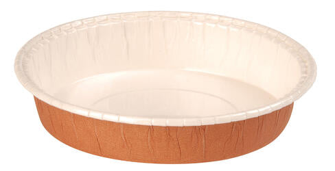 MOULES TOURTIÈRES EN CARTON CUISSON VENTE Ø 100 X H 21 MM ORANGE INTÉRIEUR BLANC X75