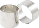 NONNETTES INOX RONDES DIAMÈTRE 6 CM HAUTEUR 3.5 CM X4