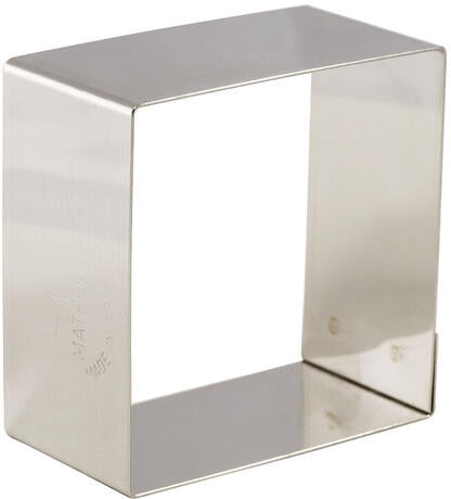 NONNETTES INOX CARRÉES 5.6X5.6X3 CM X4