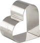 NONNETTES INOX COEUR 7X5.5X3 CM X4