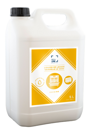DETERGENT LIQUIDE VAISSELLE CHLORE EAU DURE TECHLINE LV3000 5L