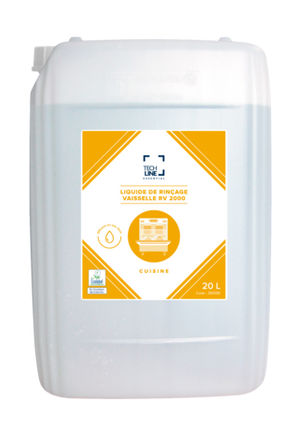 ADDITIF DE RINCAGE TOUTES EAUX RV2000 TECHLINE ECOLABEL EU 20L