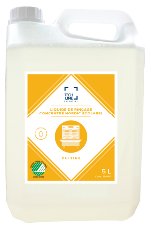 ADDITIF DE RINCAGE ULTRA CONCENTRE TOUTES EAUX TECHLINE ECOLABEL NS 5L