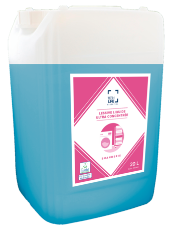 LESSIVE LIQUIDE ULTRA CONCENTREE TOUS TEXTILES ECOLABEL TECHLINE 20L