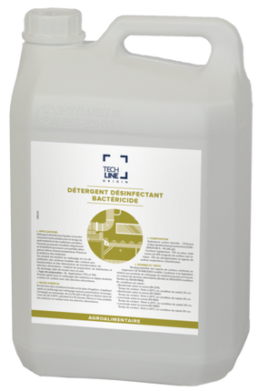 DETERGENT DESINFECTANT SURFACES AGROALIMENTAIRE TECHLINE 5L