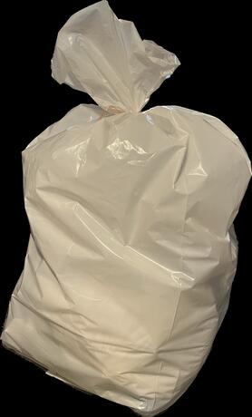 SAC POUBELLE 30L BASSE DENSITE DECHETS MOYENS BLANC X500
