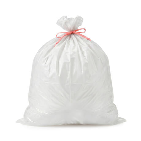 SAC POUBELLE 50L HAUTE DENSITE DECHETS LEGERS BLANC X500