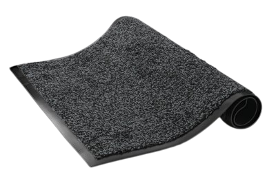 TAPIS MICROFIBRE TECHLINE 40X60CM NOIR/GRIS
