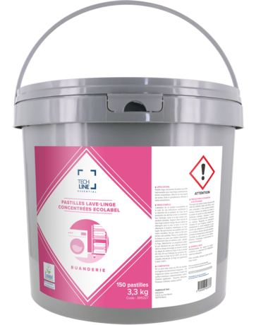 LESSIVE TABLETTES CONCENTREE TECHLINE ECOLABEL X150