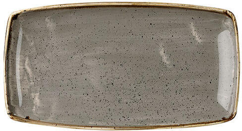 STONECAST GREY PLAT RECTANGULAIRE 29,8 X 15,3 CM
