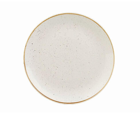 STONECAST BARLEY WHITE ASSIETTE PLATE IVOIRE Ø 26 CM