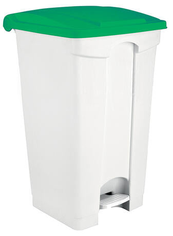 POUBELLE AVEC COUVERCLE VERT ET PÉDALE SPÉCIALE BOUTIQUE 90 L
