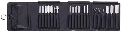 SET DE 20 OUTILS À SCULPTER INOX