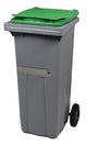 CONTENEUR KOROK 240L 2 ROUES AVEC BARRE VENTRALE GRIS / VERT