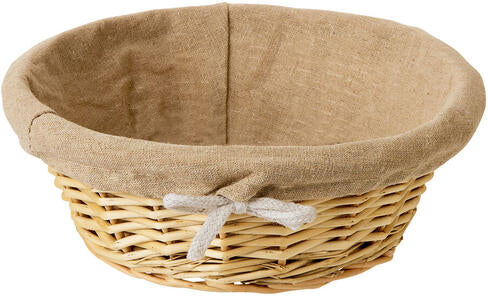 CORBEILLE BOULANGÈRE TOILE AVEC CORDELETTE RONDE Ø 18 CM