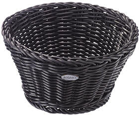 CORBEILLE À PAIN EN POLYPROPYLÈNE RONDE Ø 18 CM NOIRE