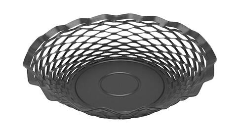 SUZANNE CORBEILLE À PAIN RONDE EN INOX NOIR Ø24 CM