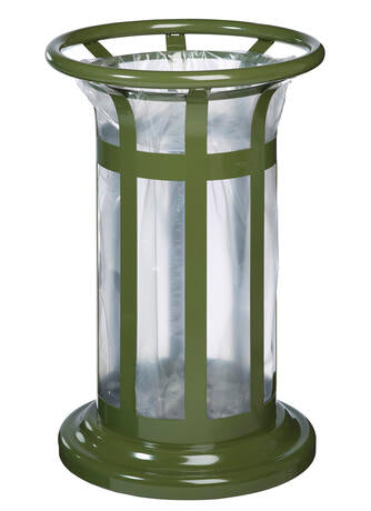 CORBEILLE VIGIPIRATE TULIPE 60L VERT OLIVE