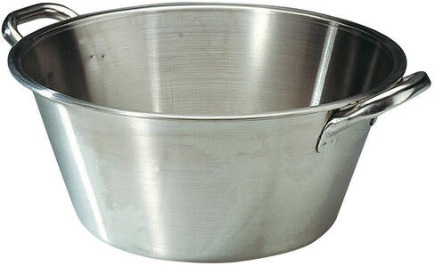 BASSINE LANDAISE INOX À ANSES 42 CM