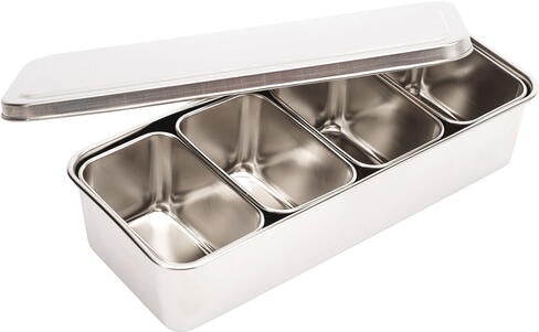 SET DE 5 MINI-PLATS JAPONAIS INOX POUR MISE EN PLACE