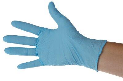 GANT NITRILE BLEU NON POUDRÉ TECHLINE ESSENTIAL TAILLE M BOÎTE X100